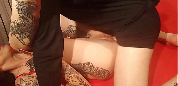  Brother fucks horny sister with fist and cock at the same time